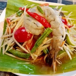 ตำกุ้งสด