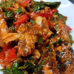 ผัดกระเพราปลากระป๋อง (กับข้าว)