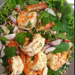 ลาบกุ้งลวกแซ่บๆๆ