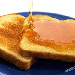 ขนมปังปิ้งน้ำผึ้ง 2 แผ่น