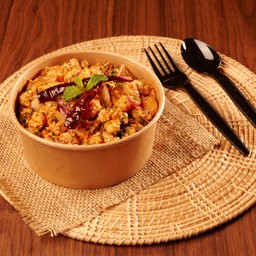 ข้าวราดลาบแซลมอน