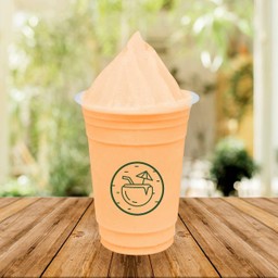 มะพร้าวเผาปั่นนมสดรสชาไทย