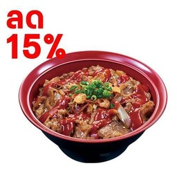 (ลด 15%) ข้าวหน้าเนื้อย่างซอสยังนยอม