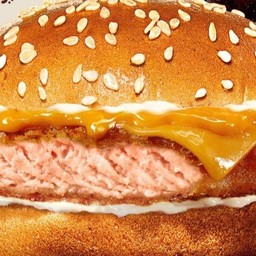 เบอร์เกอร์แซลมอล+ชีส