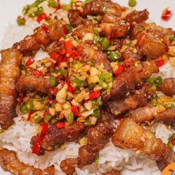 ผัดพริกเกลือ (ราดข้าว)
