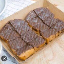 ขนมปังปิ้งนมโรยผงโกโก้ 2 แผ่น