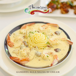 Gamberi alla salsa di crema