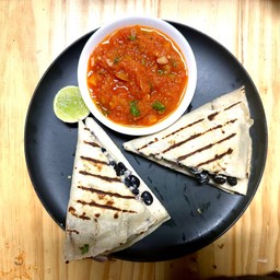 Black Beans & Roasted Tomato Quesadilla