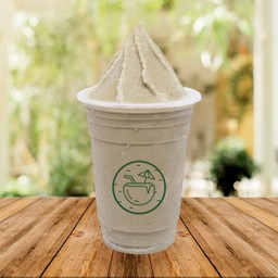 มะพร้าวเผาปั่นนมสดรสเอสเพรสโซ่