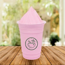 มะพร้าวเผาปั่นนมสดรสนมชมพู