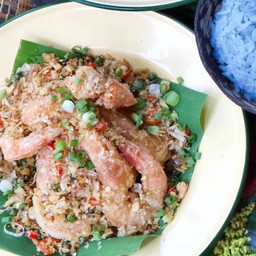 กุ้งคั่วพริกเกลือ(Roasted Shrimp with Chili and Salt)