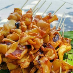 ปลาหมึกย่าง โต้รุ่ง น้ำจิ้มรสเด็ด