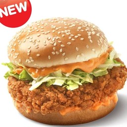 เบอร์เกอร์ไก่ทอด+ชีส