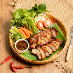หมูเตลู - หมูย่าง หมี่ไก่ฉีก บางพลี