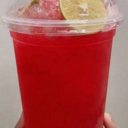 แดงมะนาวโซดาแก้วถัง