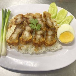 ข้าวหมูกรอบ(พิเศษ)