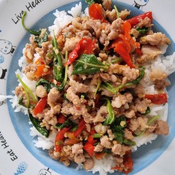 ข้าวกระเพราหมูสับ