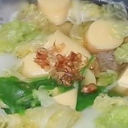 ต้มจืดเต้าหู้หมูสับ ผักกาดขาว