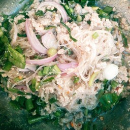 ลาบวุ้นเส้นหมูสับ