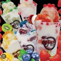 Juicy Ice สตรอว์เบอร์รี่โยเกิร์ต By pang meena