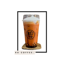 ชาไทยไข่มุกบราวซูก้า~เย็น