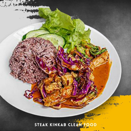 สเต็กหมูผัดพริกเผา 390 kcal