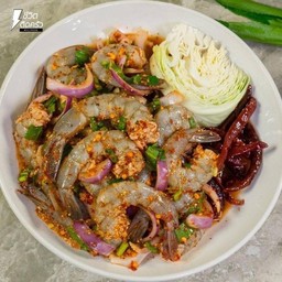 ลาบกุ้งสด