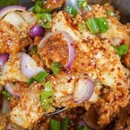 ข้าว-ยำไก่แซ่บ