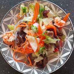 ยำวุ้นเส้นกุ้ง