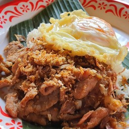 ข้าวหมูนุ่มกระเทียม