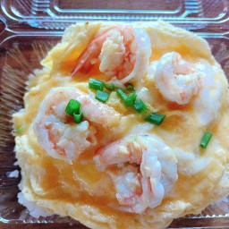 ไข่ข้นกุ้งราดข้าว