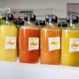Good morning coffee & juice by.Tom