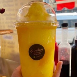 สมูทตี้มะม่วง(ได้รสชาติมะม่วงจิงๆหวานหอมอร่อยมาก)