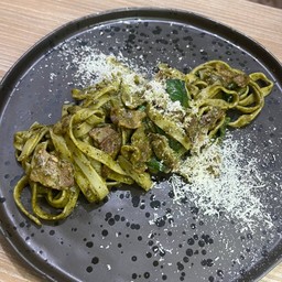 พาสต้าเพสโต้เบคอน - Pasta Premium Smoked Bacon Pesto