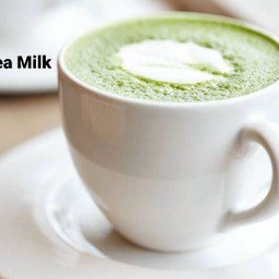 นมสด ชาเขียวร้อน