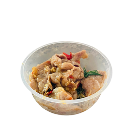 กะเพราหมูหมักขุนช้าง (กับข้าว)