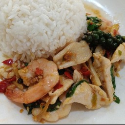 ผัดฉ่า ราดข้าว