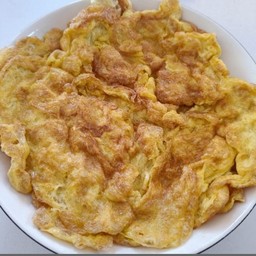 ไข่เจียวทอด กลับข้าว