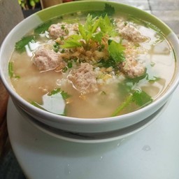 @1 . ข้าวต้มหมูสับ ( แยกน้ำซุปกับข้าวสวยไปไห้ค่ะ )