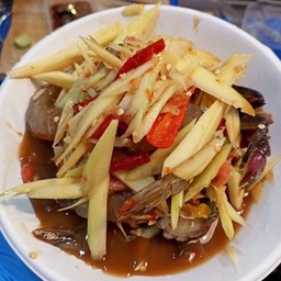 ตำมะม่วงกุ้งสด