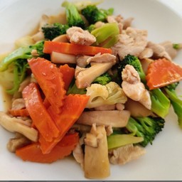 ผัดผัก กับข้าว