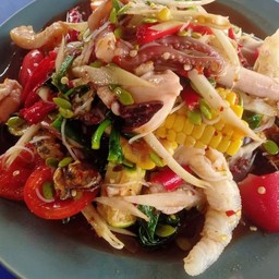 ตำข้าวโพดรวมมิตรปลาร้า