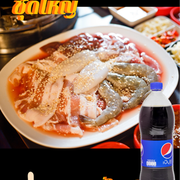 หมูชุดใหญ่+เป๊ปซี่ 1.25