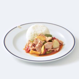 ข้าวราดผัดเปรี้ยวหวานหมู