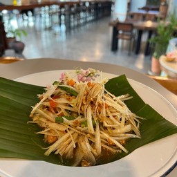 ตำแบบไทย ใส่กุ้งแห้ง ใส่ถั่วลิสง