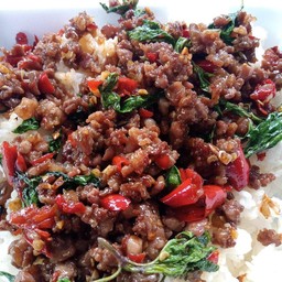 ข้าวกระเพราหมูสับ