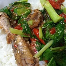 ข้าวคะน้าปลากระป๋อง