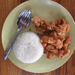 ข้าวไก่ทอดเกลือ