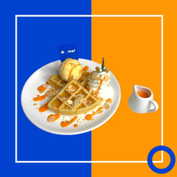 วาฟเฟิลไข่เค็ม