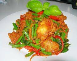 ปลากะพงผัดเผ็ด